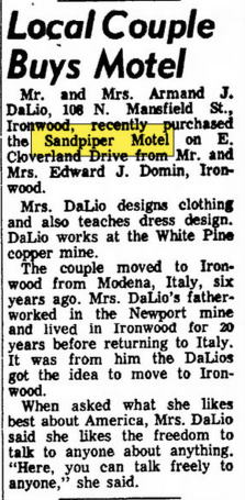 Classic Motor Inn (Sandpiper Motel) - 1971 - Changes Hands (newer photo)